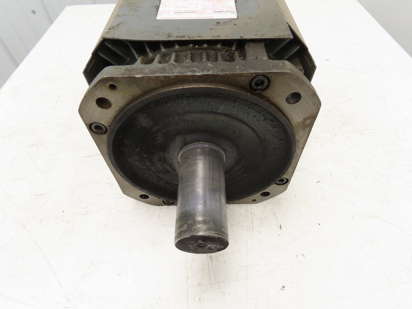 Mitsubishi SJ-V15-02 AC Spindle Servo Motor 5.5kw B160F Flange Mount 	6000 RPM