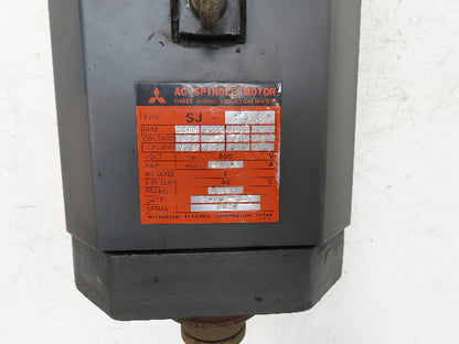 Mitsubishi SJ-7.5AP AC Spindle Motor 6000RPM 7.5kw 200V 3Ph
