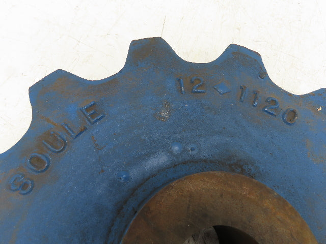 Soule 12 1120 Sprocket 12 Tooth 2-7/16 Bore keyway And Setscrew 17" Diameter