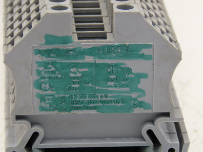 Morsettitalia EURO-4 Terminal Blocks 43409 Grey 6mm Wide Lot of 44