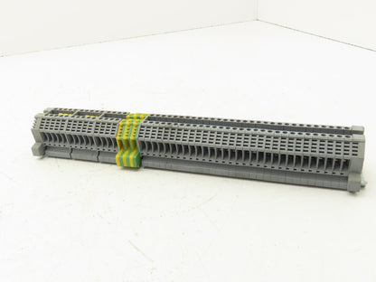 Morsettitalia EURO-4 Terminal Blocks 43409 Grey 6mm Wide Lot of 44