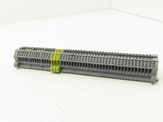 Morsettitalia EURO-4 Terminal Blocks 43409 Grey 6mm Wide Lot of 44