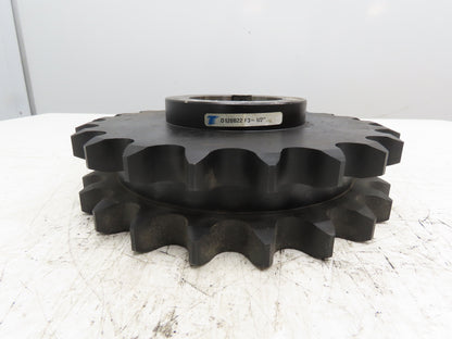 Martin D120B22 Sprocket Double Strand 2 Strand 22 Teeth # 120 3-1/2" Bore