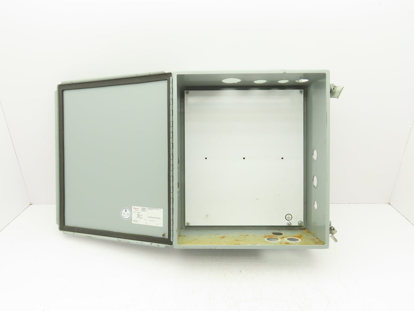 Hoffman A1614CH Electrical Enclosure Control Panel 16x14x6" Back Plate Knockouts