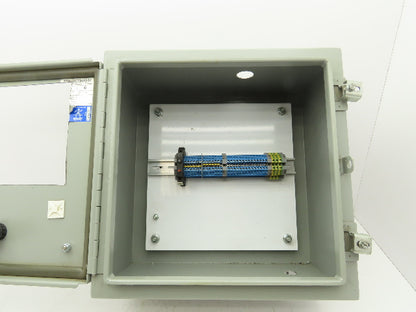 Wiegmann N12161608 Electrical Enclosure 16x16x8" Wall Mount Panel Cutout 9x7"