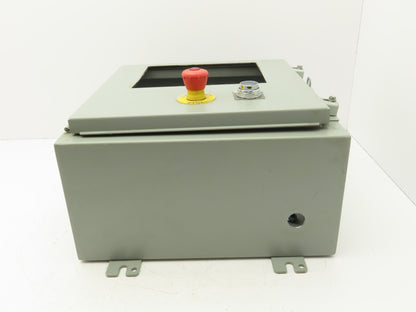 Wiegmann N12161608 Electrical Enclosure 16x16x8" Wall Mount Panel Cutout 9x7"