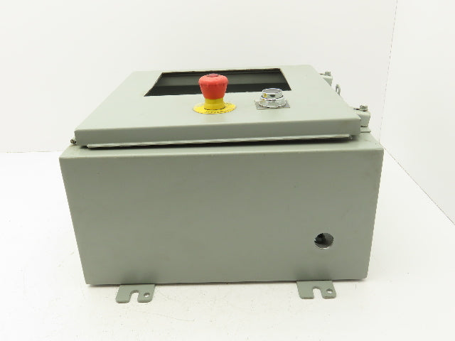 Wiegmann N12161608 Electrical Enclosure 16x16x8" Wall Mount Panel Cutout 9x7"