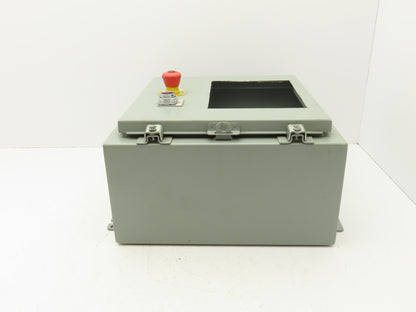 Wiegmann N12161608 Electrical Enclosure 16x16x8" Wall Mount Panel Cutout 9x7"