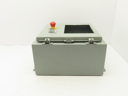 Wiegmann N12161608 Electrical Enclosure 16x16x8" Wall Mount Panel Cutout 9x7"