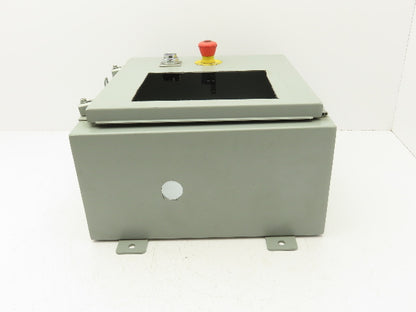 Wiegmann N12161608 Electrical Enclosure 16x16x8" Wall Mount Panel Cutout 9x7"