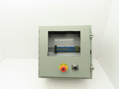 Wiegmann N12161608 Electrical Enclosure 16x16x8" Wall Mount Panel Cutout 9x7"