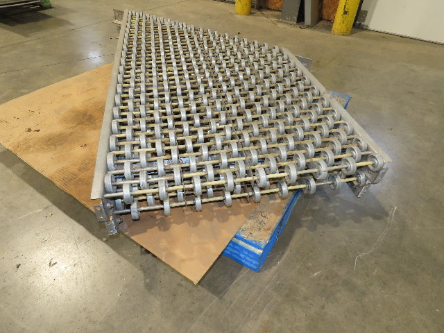 30"x 60" Butt Spur Steel Skate Wheel 45° Diverter Gravity Conveyor 2-Sections