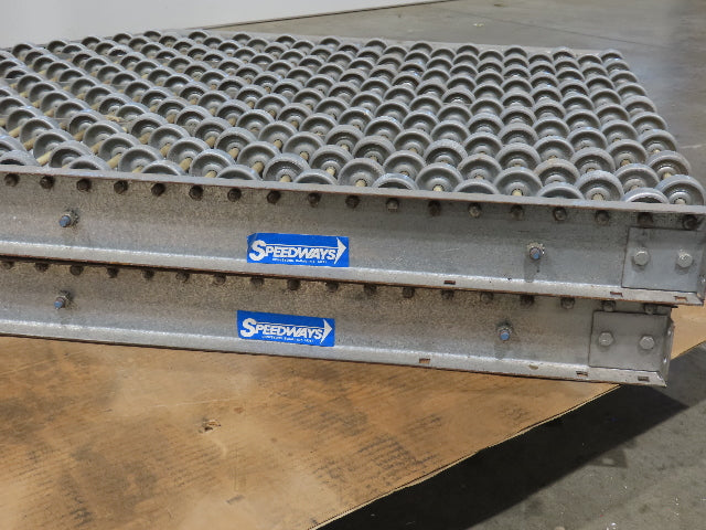 30"x 60" Butt Spur Steel Skate Wheel 45° Diverter Gravity Conveyor 2-Sections