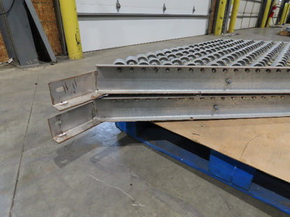 30"x 60" Butt Spur Steel Skate Wheel 45° Diverter Gravity Conveyor 2-Sections