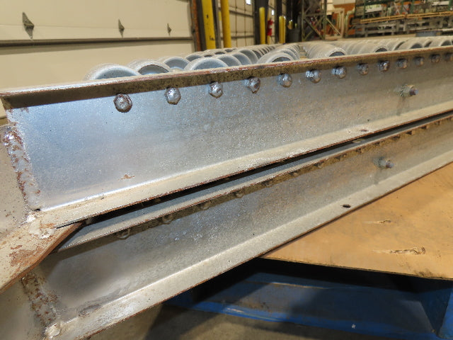 30"x 60" Butt Spur Steel Skate Wheel 45° Diverter Gravity Conveyor 2-Sections