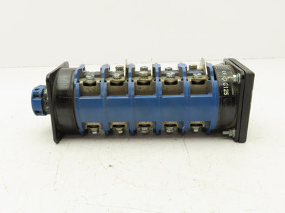 Krause Naimer C125 Rotary Cam Switch 3 Position 9 Pole NO NC Contacts MBPC UPS