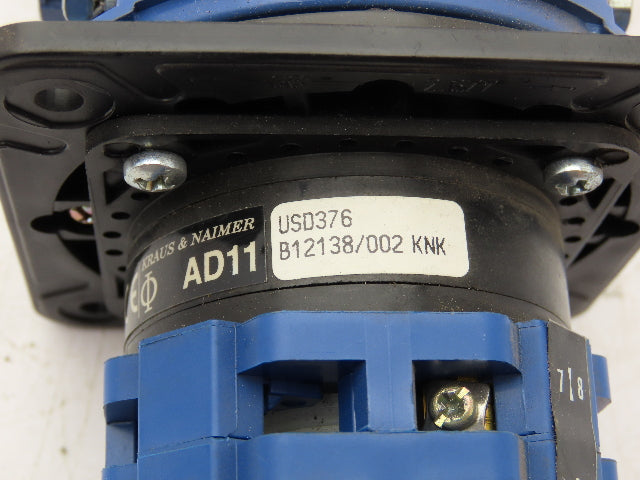 Krause Naimer L63435/001 Rotary Cam Switch 80A 3 Position 3 Pole NO NC Contacts