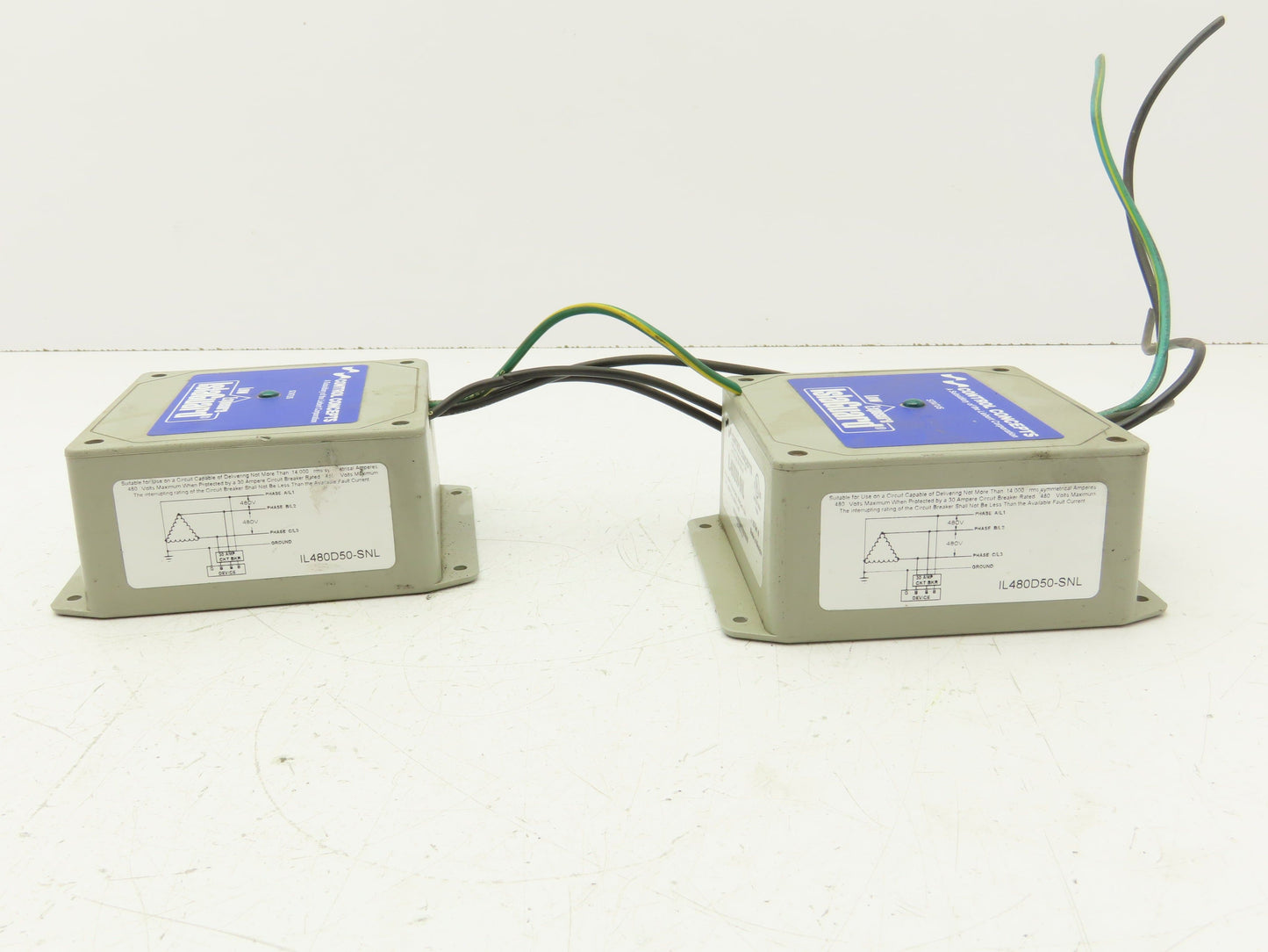 Control Concepts IL480D50-SNL Low Exposure Surge Filter 480V 3Ph Lot of 2