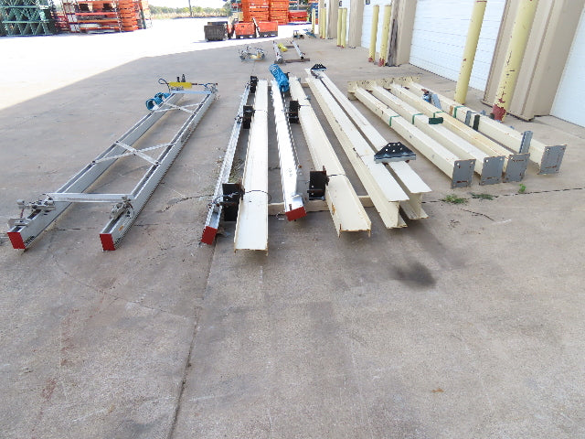 Unified 500 Lb Freestanding Bridge Crane Workstation 14' 9" Span 19' Runway