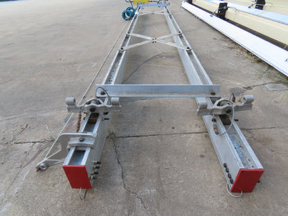 Unified 500 Lb Freestanding Bridge Crane Workstation 14' 9" Span 19' Runway