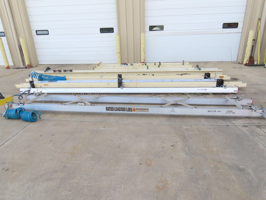 Unified 500 Lb Freestanding Bridge Crane Workstation 14' 9" Span 19' Runway