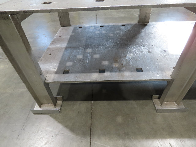 3/4" Aluminum Top Welding Work Bench Machine Fab Table with Shelf 96"W 48"D 34"H
