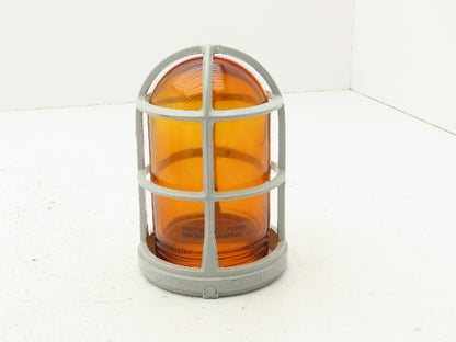 Appleton VGL-1AM Glass Globe Amber With Light Guard For V-51 Fixture