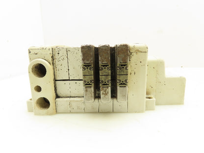 SMC VVQ2000-10A-1 VQ2401-51 Pneumatic Solenoid Valve 5-Station Manifold Block