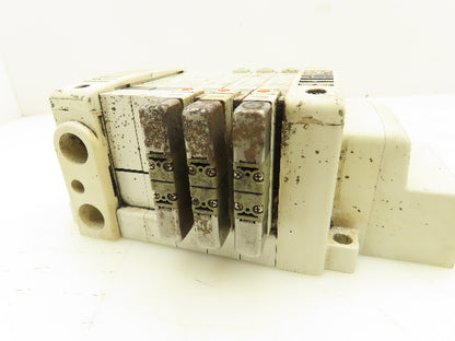 SMC VVQ2000-10A-1 VQ2401-51 Pneumatic Solenoid Valve 5-Station Manifold Block
