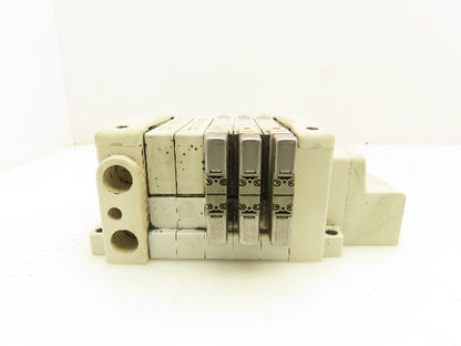SMC VQC2401-51 Pneumatic Solenoid Valve 5-Station Manifold Block