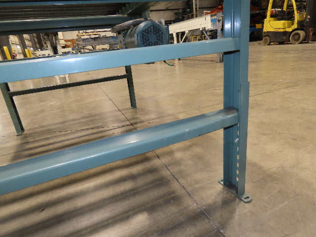 Hytrol 42"x 10' Chain Drive 1.9" Live Roller Conveyor 36"BF Dual Drive 30 FPM