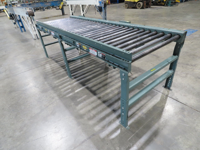 Hytrol 42"x 10' Chain Drive 1.9" Live Roller Conveyor 36"BF Dual Drive 30 FPM