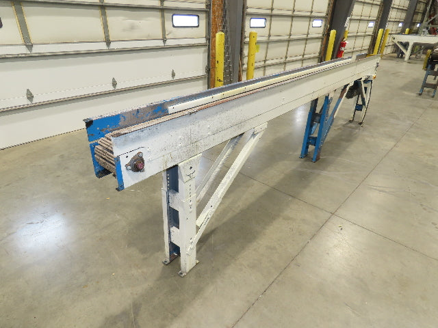 New London Engineering 7.5"x16' Plastic Roller Belt Accumulating Conveyor 30 FPM