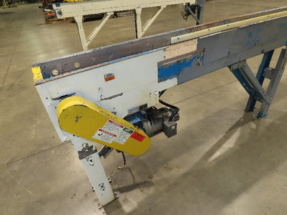 New London Engineering 7.5"x16' Plastic Roller Belt Accumulating Conveyor 30 FPM