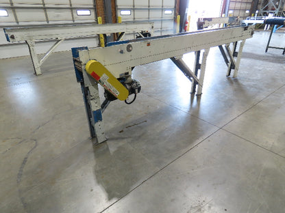 New London Engineering 7.5"x14' Plastic Roller Belt Accumulating Conveyor 20 FPM