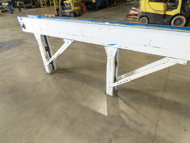 New London Engineering 7.5"x14' Plastic Roller Belt Accumulating Conveyor 20 FPM