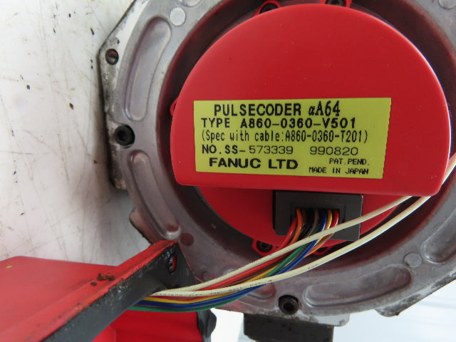 Fanuc A06B-0166-B675#0016 AC Servo Motor 3.8kw 2000 RPM Pulsecoder Encoder