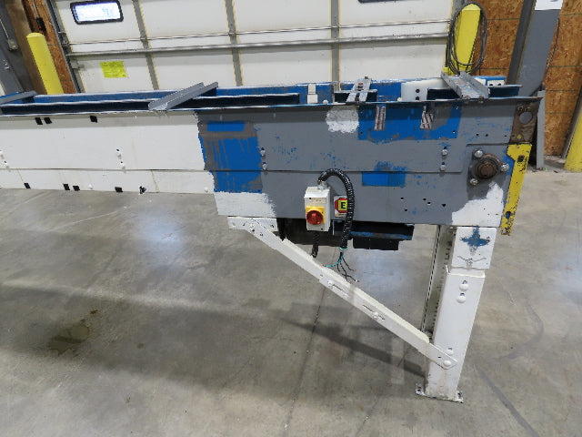 New London Engineering 12"x12' 6 Plastic Roller Belt Accumulating Conveyor 25FPM
