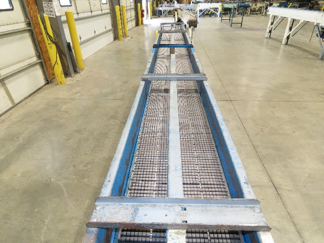 New London Engineering 12"x12' 6 Plastic Roller Belt Accumulating Conveyor 25FPM