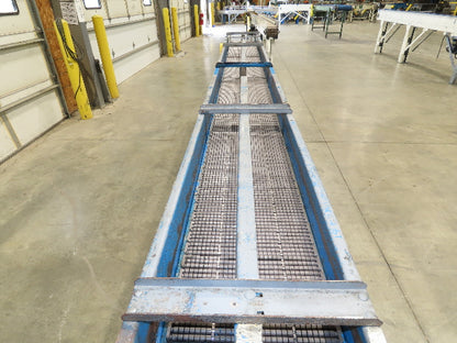 New London Engineering 12"x12' 6 Plastic Roller Belt Accumulating Conveyor 25FPM