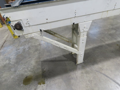 New London Engineering 12"x12' 6 Plastic Roller Belt Accumulating Conveyor 25FPM