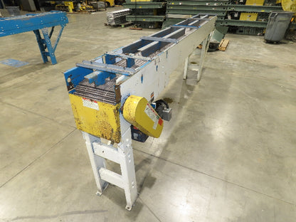New London Engineering 12"x12' 6 Plastic Roller Belt Accumulating Conveyor 25FPM