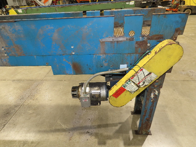 New London Engineering 12"x12' 6 Plastic Roller Belt Accumulating Conveyor 30FPM