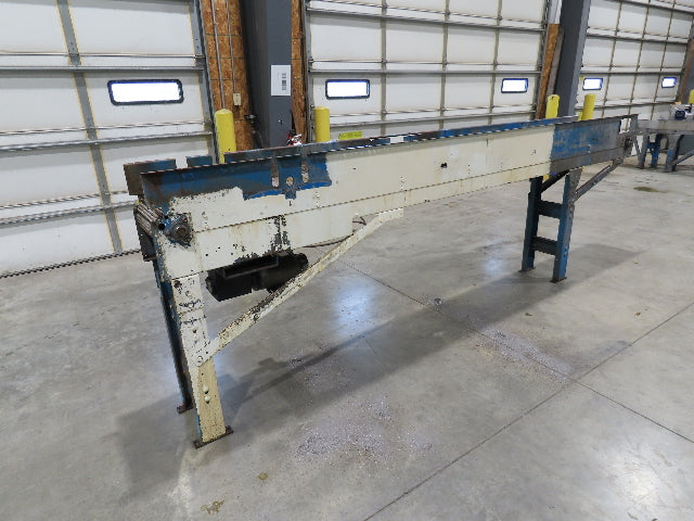 New London Engineering 12"x12' 6 Plastic Roller Belt Accumulating Conveyor 30FPM