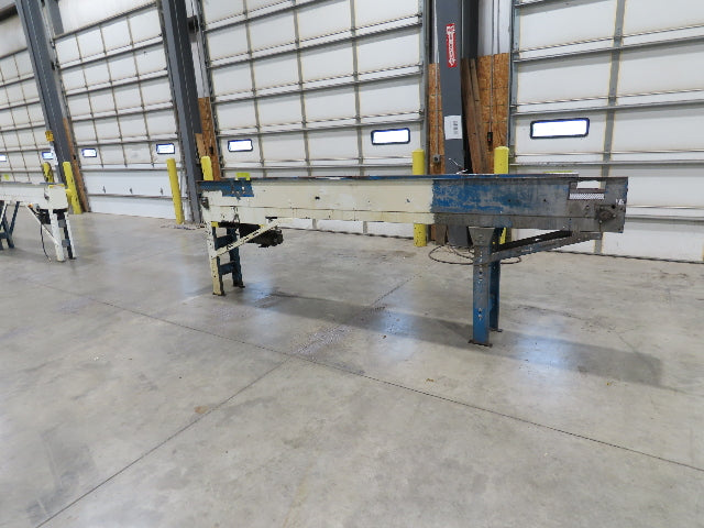 New London Engineering 12"x12' 6 Plastic Roller Belt Accumulating Conveyor 30FPM