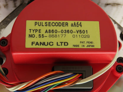 Fanuc A06B-0163-B175 Servo Motor aM9/3000 1.8kw 3000 RPM Pulsecoder aA64