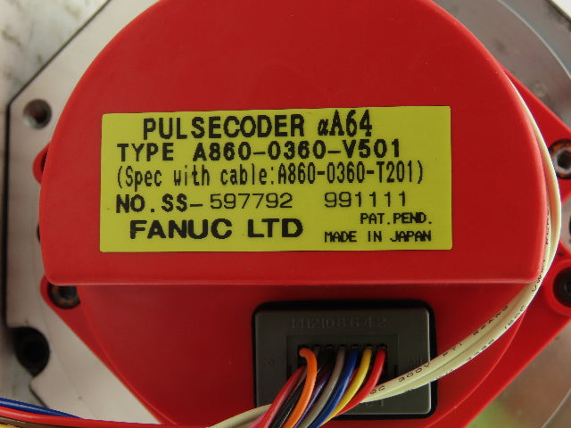 Fanuc A06B-0163-B175 Servo Motor aM9/3000 1.8kw 3000 RPM Pulsecoder aA64