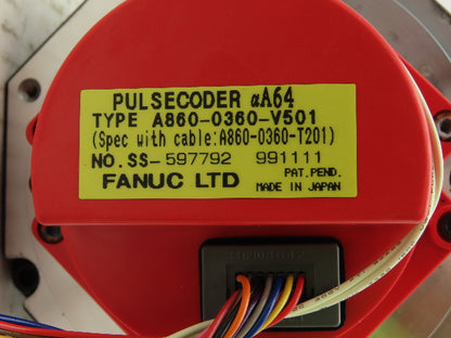 Fanuc A06B-0163-B175 Servo Motor aM9/3000 1.8kw 3000 RPM Pulsecoder aA64