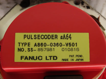 Fanuc A06B-0163-B175 Servo Motor aM9/3000 1.8kw 3000 RPM Pulsecoder aA64
