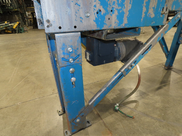 New London Engineering 10"x 14' 9" Plastic Tabletop Belt Conveyor 45° End 30FPM